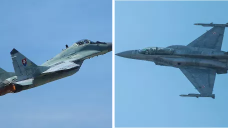 Stíhačka MIG-29 / Poľská stíhačka F-16