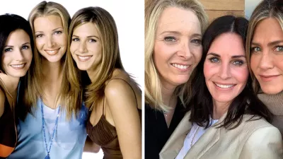 Lisa Kudrow, Courteney Cox a Jennifer Aniston