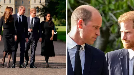 Kate Middleton, princ William, princ Harry a Meghan Markle.