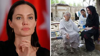 Angelina Jolie v Pakistane v roku 2010.