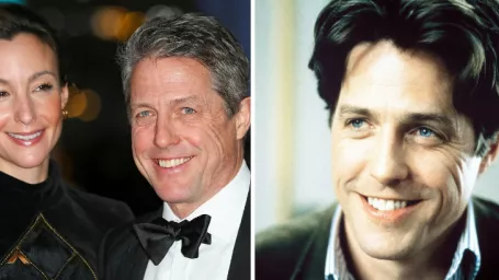 Hugh Grant s manželkou Annou Ebersteinovou / Vo filme Notting Hill