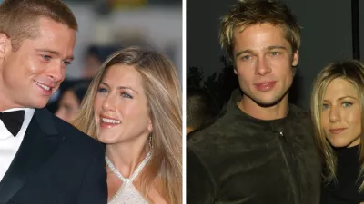 Jennifer Aniston a Brad Pitt.