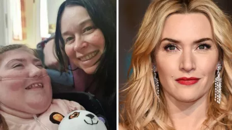 Carolynne Hunterová s dcérou / Kate Winslet