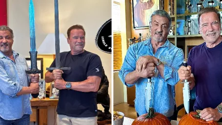 Sylvester Stallone a Arnold Schwarzenegger