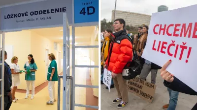 Oddelenie pneumológie a ftizeológie vo Vyšných Hágoch / Protest Lekárskeho odborového združenia - Zachráňme zdravotníctvo