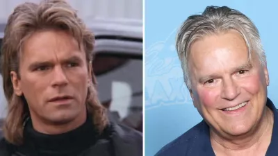 Vľavo Richard Dean Anderson ako MacGyver, vpravo v roku 2019.