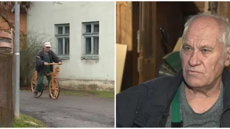 Šikovný Ján vyrába bicykle, na ktorých by sa chceli mnohí voziť. 