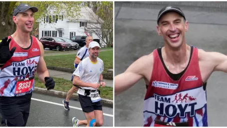 Zdeno Chára na bostonskom maratóne.