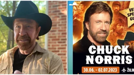 Legendárny akčný hrdina Chuck Norris zavíta na Slovensko.