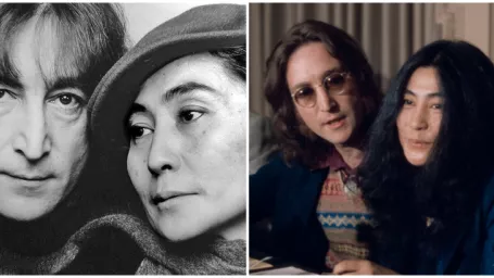 John Lennon a Yoko Ono.