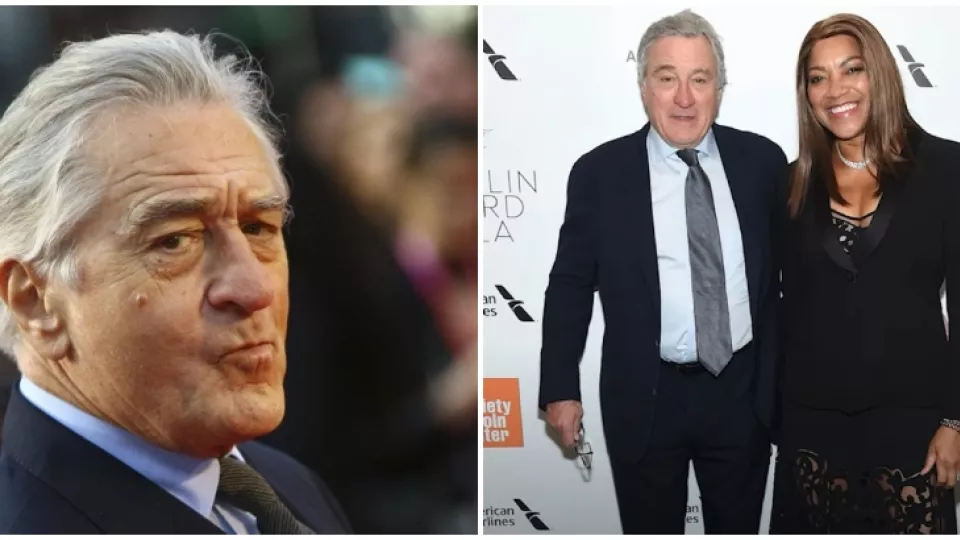 Herec Robert de Niro (vľavo) a s pravdepodobnou matkou svojho siedmeho potomka Tiffany Chen (vpravo).