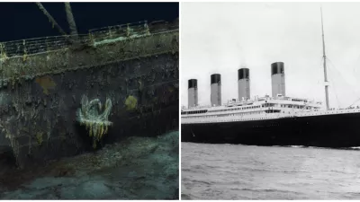 Titanic dnes a v roku 1912