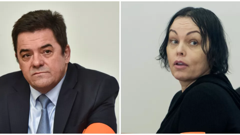 Vľavo: Marián Kočner, vpravo Alena Zsuzsová