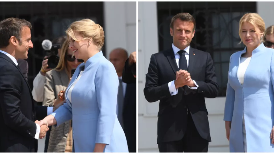 Emmanuel Macron a Zuzana Čaputová