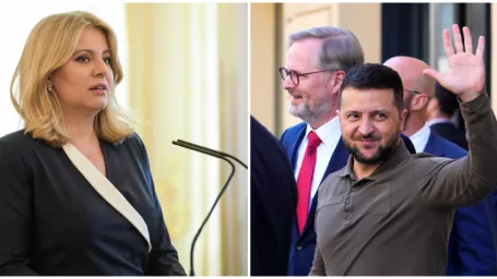 Zuzana Čaputová a Volodymyr Zelenskyj