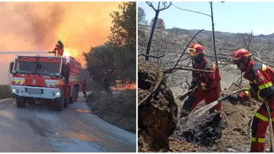 Slovenskí hasiči v akcii v Grécku