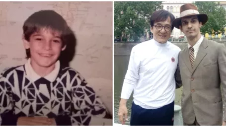 František Kudry a Jackie Chan.