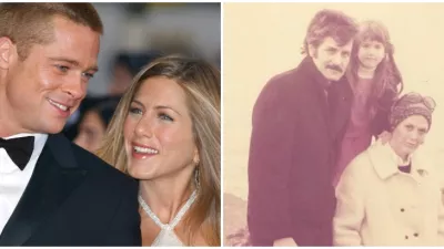 Jennifer Aniston a Brad Pitt / Jennifer Aniston s rodičmi