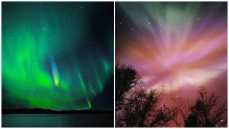 Aurora borealis, ilustračné foto