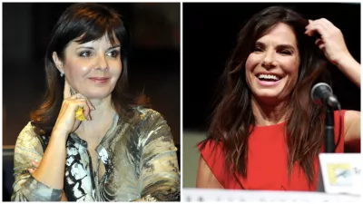 Zuzana Tlučková (vľavo) a Sandra Bullock (vpravo).