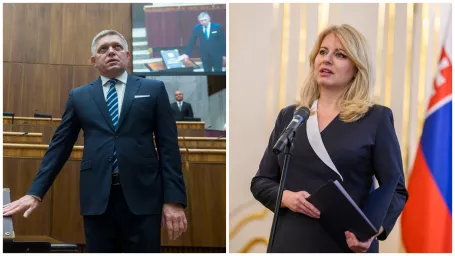 Robert Fico a Zuzana Čaputová