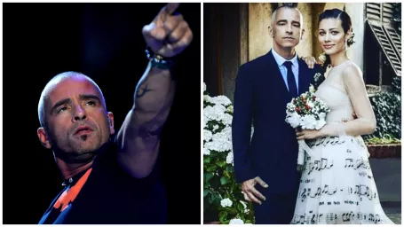 Eros Ramazzotti s druhou manželkou Maricou.