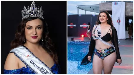 Nepálska Miss Universe Jane Garrettová .