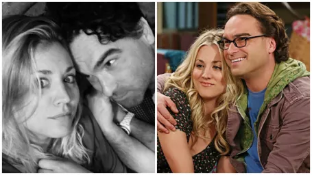  Herečka Kaley Cuoco a herec Johnny Galecki