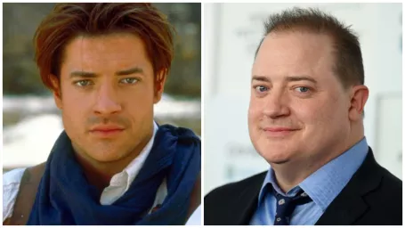  Brendan Fraser v roku 1999 a 2021