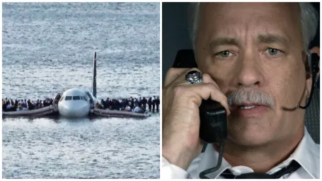 Zábery zo záchrany / Tom Hanks vo filme Zázrak na rieke Hudson