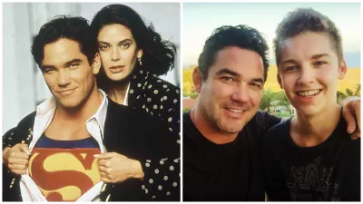 Dean Cain a Teri Hatcher v seriáli Superman / Dean Cain so synom Christopherom