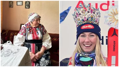 94-ročná babička Zuzanka z Liptova / Mikaela Shiffrinová