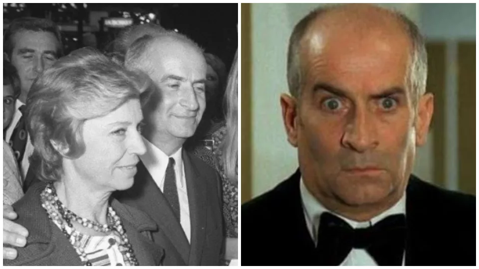 Louis de Funés s manželkou Jeanne