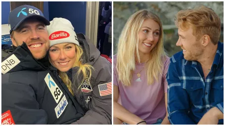 Nórsky lyžiar Aleksander Aamodt Kilde a Mikaela Shiffrinová.