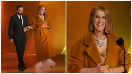 Céline Dion na odovzdávaní cien Grammy.