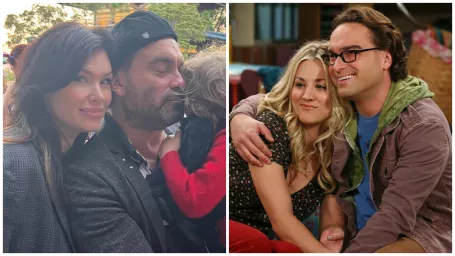 Johnny Galecki s rodinou / Teória veľkého tresku