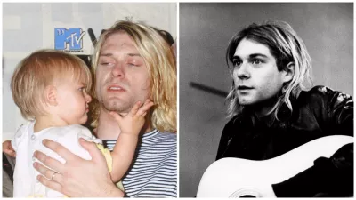 Kurt Cobain s dcérkou Francis Bean.