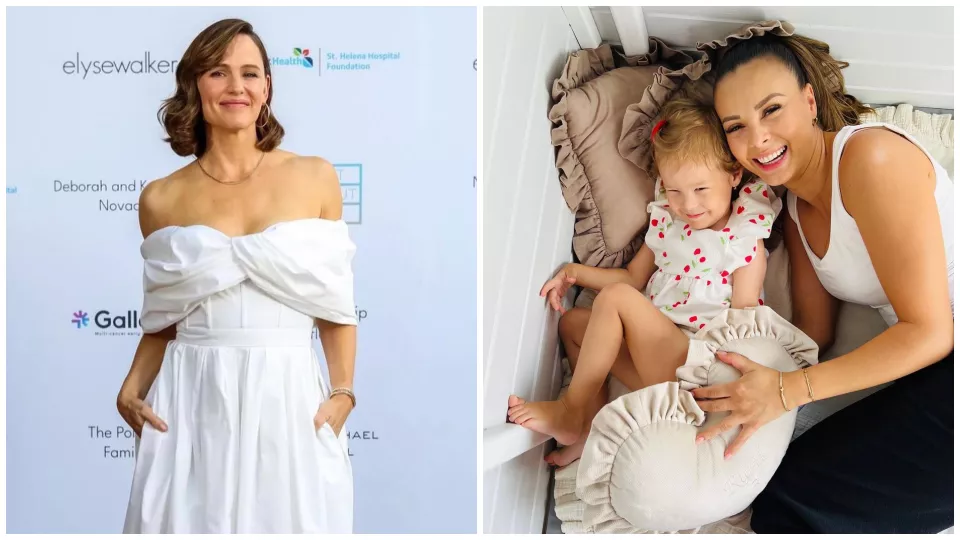 Americká herečka Jennifer Garner (vľavo) a česká speváčka Monika Bagárová (vpravo).