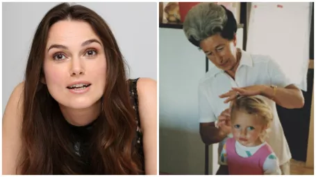 Keira Knightley so svojou babičkou Jan