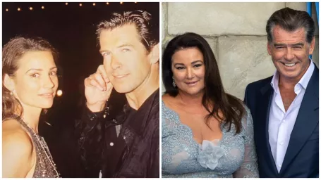 Pierce Brosnan s manželkou Keely.