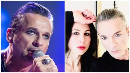  Dave Gahan s manželkou Jennifer.