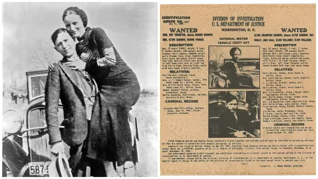 Slávny gagsterský párik Bonnie a Clyde.