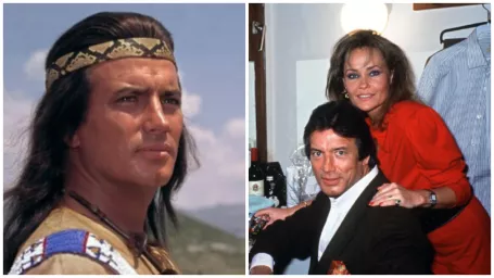 Pierre Brice ako Winnetou / S manželkou Hellou