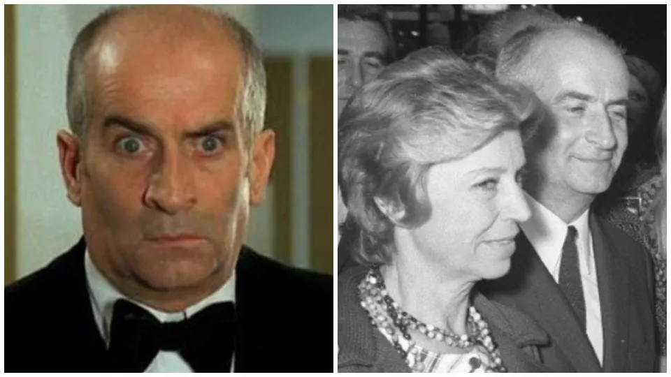 Louis de Funés s manželkou Jeanne