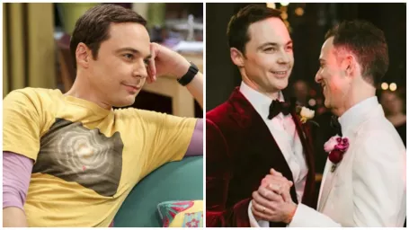 Jim Parsons v Teórii veľkého tresku / S manželom Toddom 