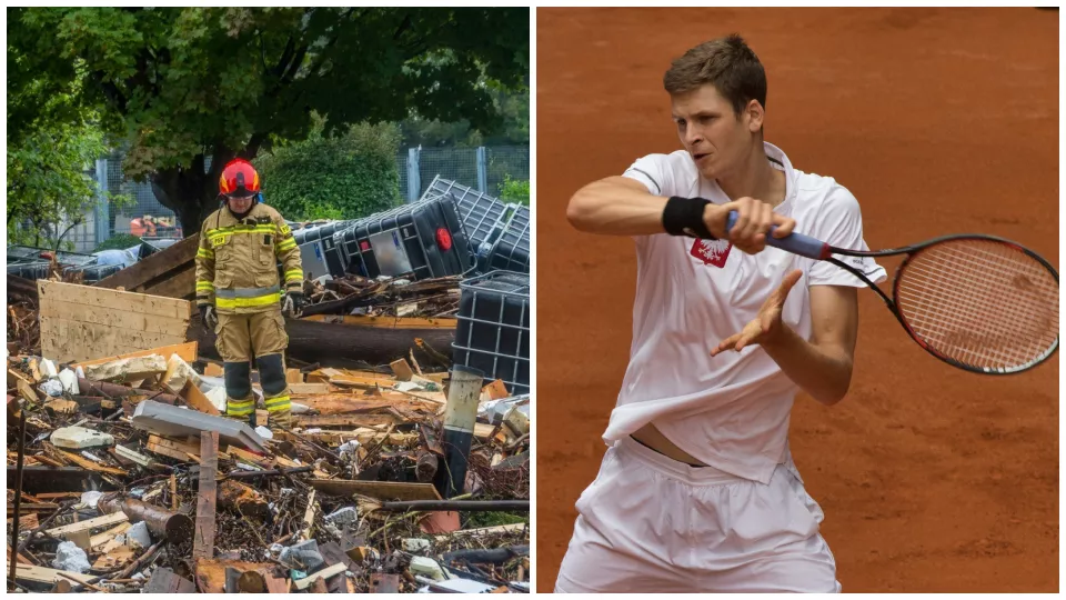 Následky záplav v Poľsku / Hubert Hurkacz