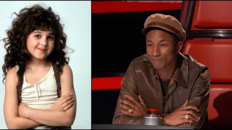 Allison Porterová (Kučeravá Sue) a Pharrell Williams.