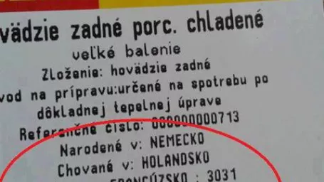 Nie je ničím výnimočným dočítať sa na etikete mäsa v supermarkete, že zviera sa narodilo, vychovalo, odporazilo, spracovalo a distribuovalo v 4-5 rôznych krajinách. Ako sa to podpísalo na kvalitu mäsa, si každý domyslí sám.