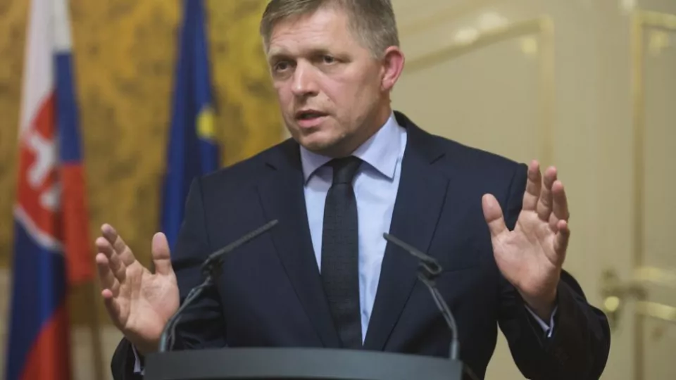 Na snímke predseda vlády SR Robert Fico.