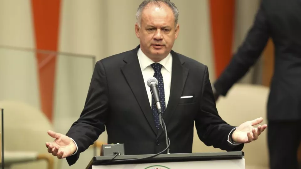 Na snímke slovenský prezident Andrej Kiska  reční na Valnom zhromaždení Organizácie Spojených národov (VZ OSN), ktoré je zamerané na problematiku utečeneckej krízy v New Yorku 19. septembra 2016.